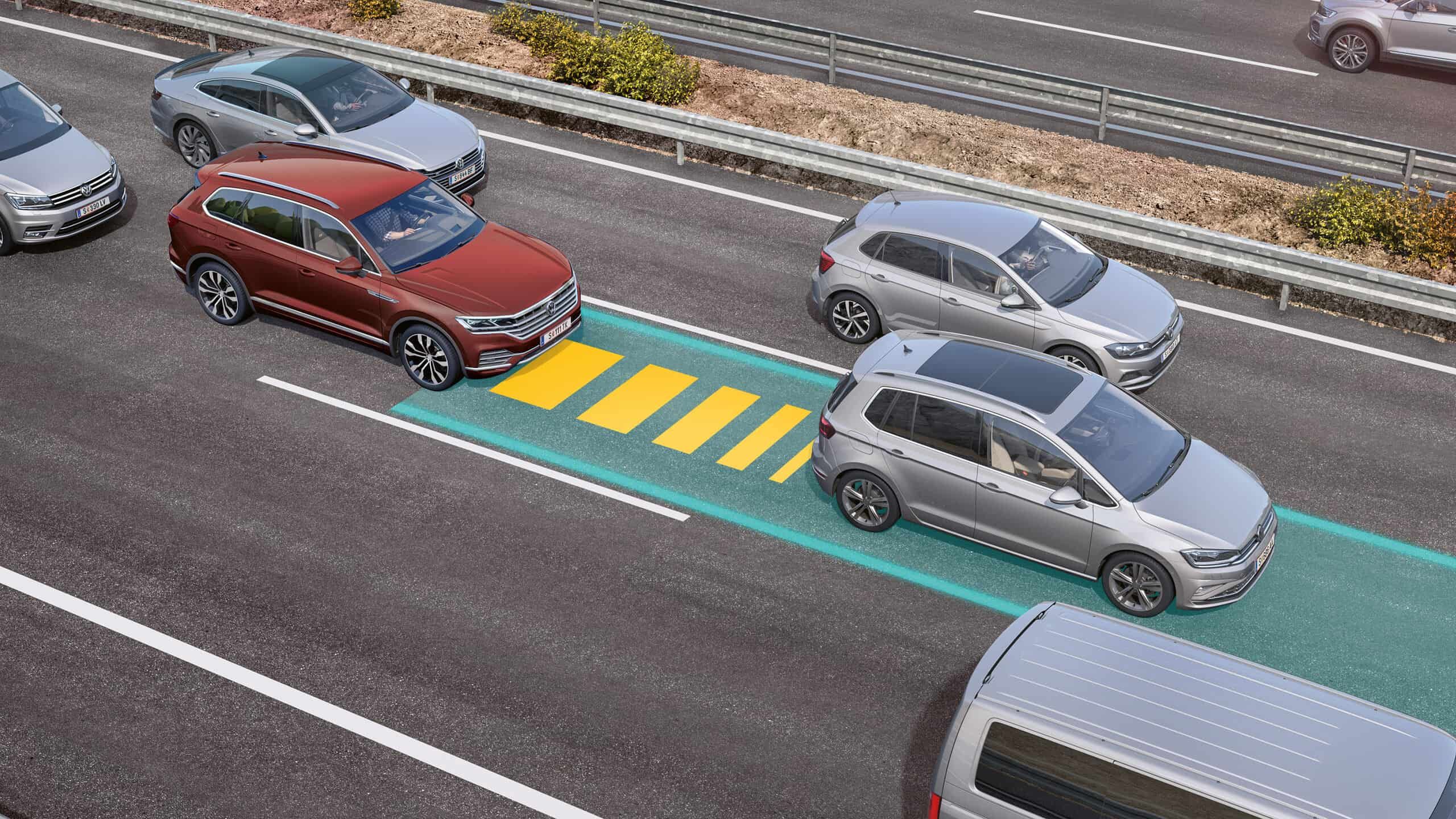 VW Touareg Traffic Jam Assist