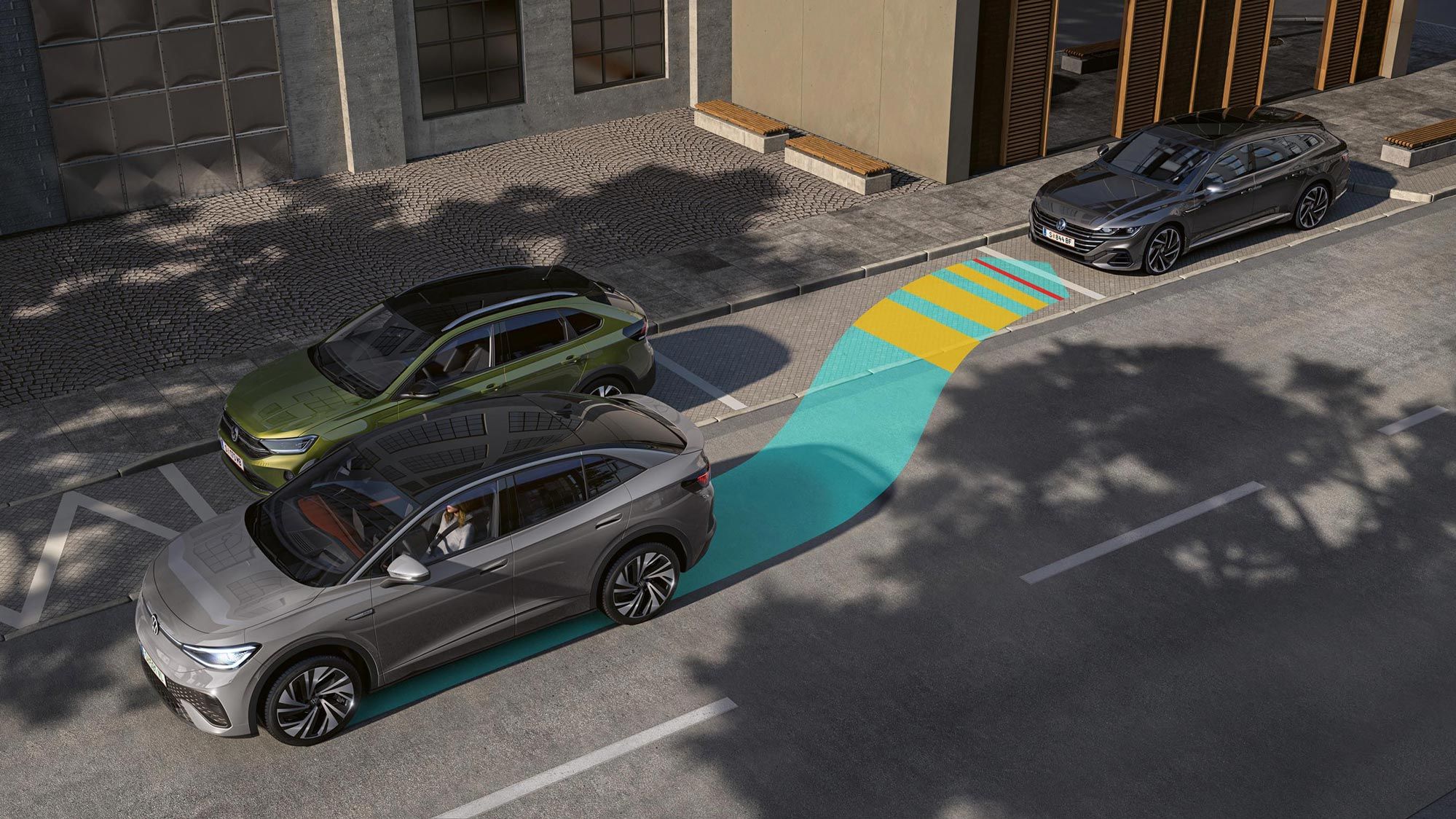 Darstellung der Park Assist Plus im neuen VW ID.3