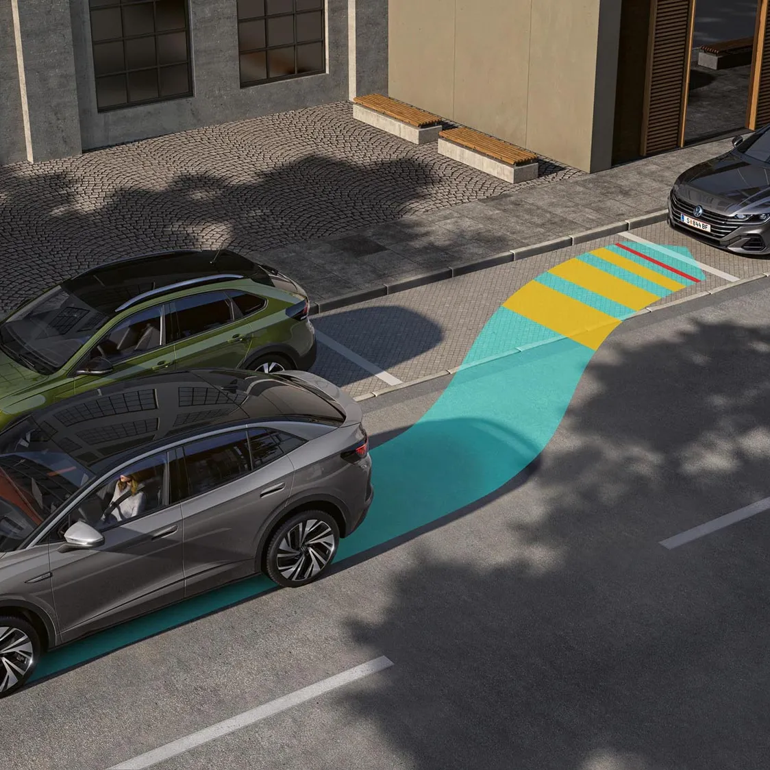 Darstellung der Park Assist Plus im neuen VW ID.3