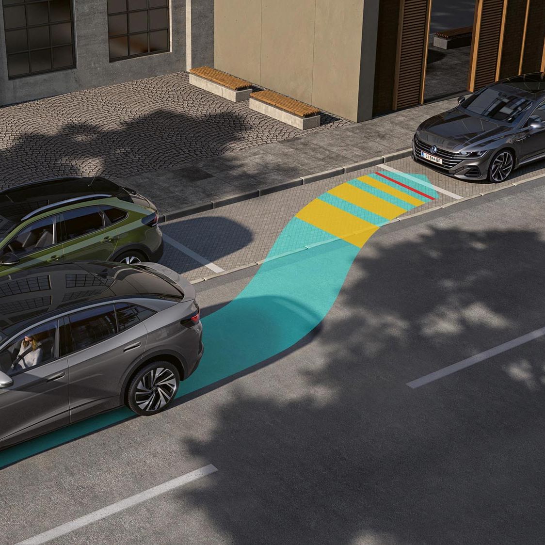 Darstellung der Park Assist Plus im neuen VW ID.3